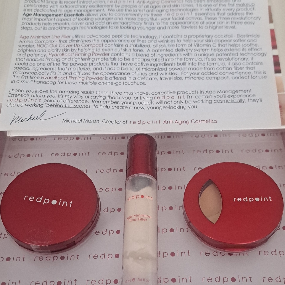 Antiaging Makeup Kit Redpoint Filler, Concealer, Firm Powder